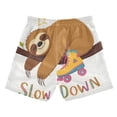 thumbnail image 4 of joogoo Boy Swim Trunks Cute Sloth-s3 Bathing Beach Board Shorts Medium, 4 of 8