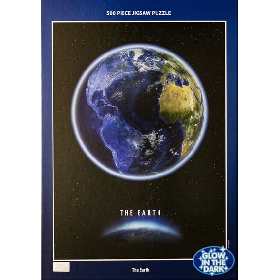 Tomax 500 Piece Glow in the Dark Earth Interlocking Jigsaw Puzzle