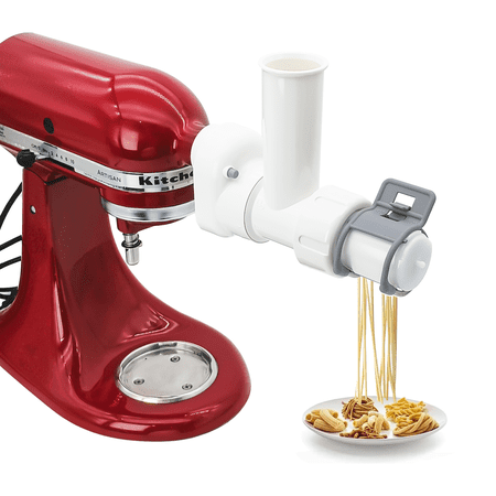 PQPO 6-in-1 Pasta Attachment Compatible with KitchenAid Stand Mixer, Plastic Noodle Maker for 6 Pasta Shapes