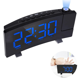 thumbnail image 2 of CHAO Reloj despertador digital de 1 pieza, reloj despertador de proyección para dormitorio con 4 atenuadores, cargador de teléfono USB, proyector giratorio de 180°, 2 of 4