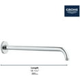 thumbnail image 2 of Grohe Rainshower Shower Arm Usa Infiniti Brush 28540EN0, 2 of 7