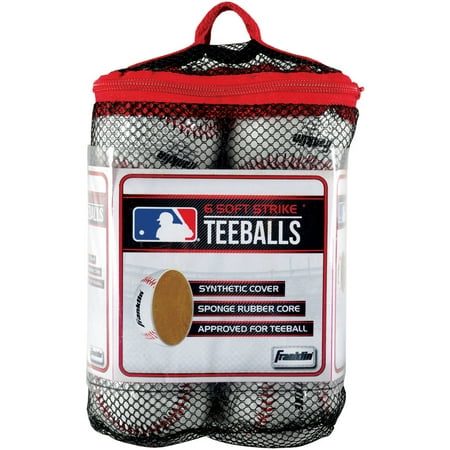 Wood Hand Signed Mlb Baseball - Franklin Sports MLB Soft Strike Teeballs 6-Pack