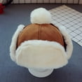 thumbnail image 5 of SPRING PARK Baby Boys Hat Baby Boy Lined Warm Fleece Plush Ball Hat Infant Toddler Winter Hat For 0-2 Years, 5 of 7