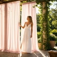thumbnail image 4 of AUNVITO Clearance Outdoor Sunshade Sheer Curtain 118 x 30 Inches Resist Mosquito Mesh Gauze for Patio Pergola Garden Courtyard Balcony Decor, 4 of 7