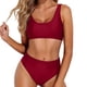 thumbnail image 2 of Trajes de Baño de Bikini de Mujer sin Mangas Set Acolchado de Empuje Sólido, Trajes de Baño de Bikini de Mujer Sexy Y de Apoyo, 2 of 5