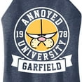 thumbnail image 3 of Garfield - Annoyed University - Juniors High Neck Tank Top, 3 of 5