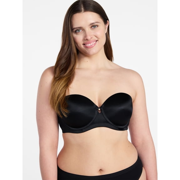Joyspun Women's Shine Strapless Push-Up Bra, Sizes 34A-40DD