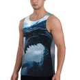 thumbnail image 2 of Fuzoiu Blue Thunder Storm Dragon Print Men's Workout Tank Tops,Sleeveless Gym Shirt Quick Dry,Fitness Bodybuilding T-Shirt,Muscle Athletic Workout Tee-Large, 2 of 7