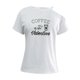 thumbnail image 2 of Tops de manga corta con hombros descubiertos para mujer, novedad, ropa deportiva para niñas, verano cómodo Blanco, 2 of 8