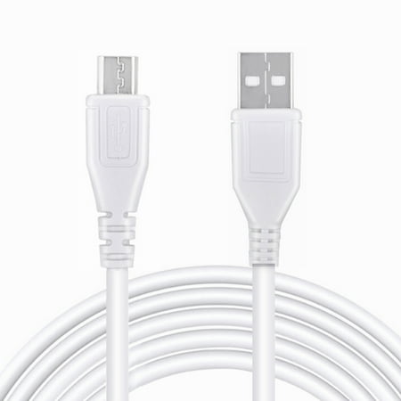 Image of FITE ON 5ft White Micro USB Charging Cable Charger Cord Replacement for Angelcare AC310 AC310-2 AC315 Baby Video Sound Monitor Camera