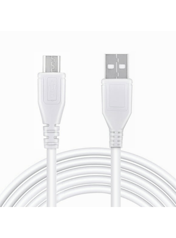 FITE ON 3.3ft White Micro USB Data PC Cable Cord Lead Replacement for Mach Speed Trio stealth stealth-10 MST10-21 G2 Elite 10.1 Tablet PC