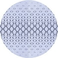 thumbnail image 1 of Ahgly Company Indoor Round Patterned Lavender Blue Area Rugs, 7' Round, 1 of 6