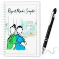 thumbnail image 1 of shiyou-2 Pcs Nurse Report Sheet Notebook with Metal Pen Made Simple Pocket Notebook Nurse Essentials Notepad for Nursing Appreciation Gifts Rn Student Clinical Supplies(7 x 4.5 Inch), 1 of 4