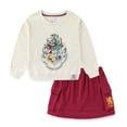 thumbnail image 2 of Harry Potter French Terry Sweatshirt and Skort Skirt Set (Girls), 2 Piece Set, Sizes 6-16, 2 of 9