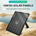 thumbnail image 3 of yeacher 18V 10W Monocrystalline Solar Panel with Suction Cups for Car, Boat, and Outdoor Energy Storage, High-Efficiency 22% Conversion, IP65 Waterproof, Compact and Lightweight Design, 3 of 6