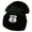 Black, variant on Route US 6 Embroidered 12 Inch Long Knitted Beanie - Navy OSFM