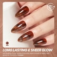 thumbnail image 2 of Beetles Mocha Mist Jelly Gel Polish, 15ml, Brown Sheer Translucent UV Formula, 2 of 6