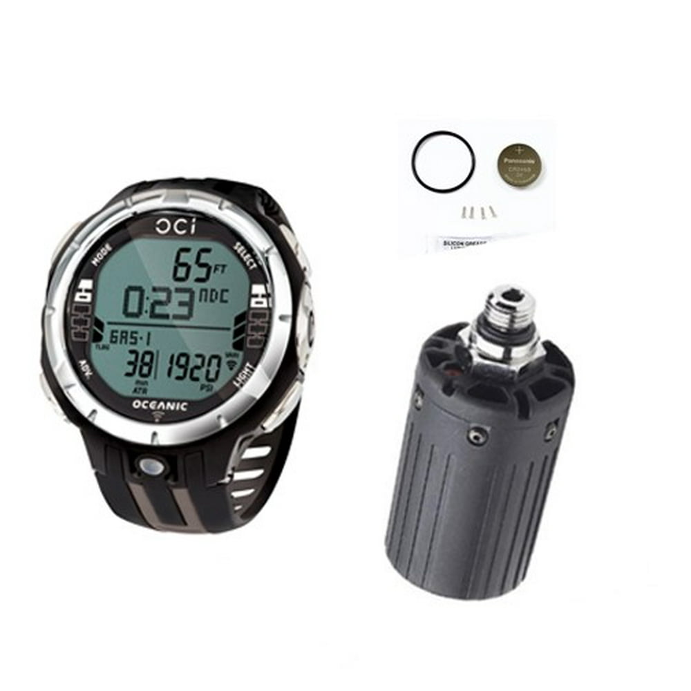 Oceanic OCi Wireless Dive Watch Comp with Transmitter and Battery Kit