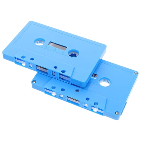 Hemoton 2pcs Retro Colorful Cassette Tape Blank Audio Cassettes for Music Party Decorations and DIY Projects