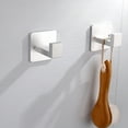 thumbnail image 6 of 2PCS  Wall Mounted Sticky Hook Self\-Adhesive Bathroom Punch\-Free Hook Space Aluminum Single Hook Black Gold Silver, 6 of 9