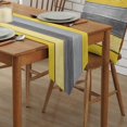 thumbnail image 2 of GFDYREE Thanksgiving Burlap Linen Rustic Table Runners 72 Inches Long, Retro Barn Wood Gray Yellow Table Runner Farmhouse Style for Coffee Table, Holiday Parties, Wedding, Events Dinner, Hom, 2 of 7
