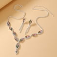 thumbnail image 3 of Conjunto De Aretes Y Collar De Diamantes De Imitación, Conjunto De Joyería Nupcial Con Diamantes De Imitación, aleación Atemporal Para Fiesta, 3 of 7