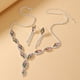 thumbnail image 3 of Conjunto De Aretes Colgantes Con Collar De Diamantes De Imitación, Conjunto De Joyería De Boda Nupcial De aleación, Brillante, Atemporal Para Mujer Para Fiesta, 3 of 7
