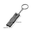 thumbnail image 3 of Stainless Steel Dual-Frequency Whistle for Outdoor Emergency Survival with Clear Loud Sound and Multiple Modes, 3 of 8