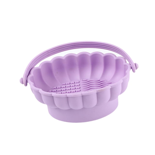 Limpiador de brochas de maquillaje, herramienta para lavar brochas cosméticas, plegable, organizador para de maquillaje, esponja para polvos, viaje