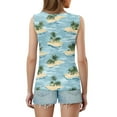 thumbnail image 5 of SAATLERI Summer Sleeveless Shirts for Women Hawaiian Print Tropical V Neck T Shirts Loose Fit Dressy Tops Casual Tank Top, 5 of 5