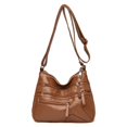 thumbnail image 5 of Bolsos para mujeres de mediana edad y mayores, mochilas de cuero suave para mujeres, bolsos de hombro de gran capacidad, bolsos para madres de mediana edad y mayores, diseño moderno y, 5 of 5