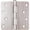 Antique Nickel, variant on Stone Harbor Hardware Standard Hinge, 4 Inches, 1/4" Radius Corner, Bulk Pack (100 Each), Satin Chrome