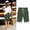 Army Green plus size capri pants a1, variant on Cagogo Women Plus Size Capri Pants Elastic Waist Flowy Summer Casual High Waisted Cropped Trousers with Pockets Beach Work Lounge Shorts, Army Green 3XL