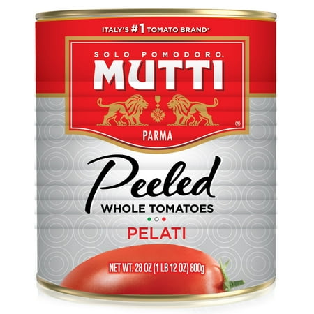 Mutti Peeled Whole Tomato, 28 OZ (Pack of 12)