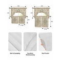 thumbnail image 5 of Sage Green Orange Floral Swag Curtains for Living Room/Bedroom Windows, Boho Vintage Botanical Ethnic Kitchen Curtains and Valances Set 36 Inch Length, Light Filtering Swags Valance Curtain Panels, 5 of 5