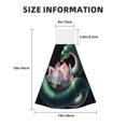 thumbnail image 3 of Disketp Snake Holding A Lotus Hanging Kitchen Towel Tie Towels Tea Bar Dish Cloths Dry Towel for Laundry Room Decor (18*14in), 3 of 7