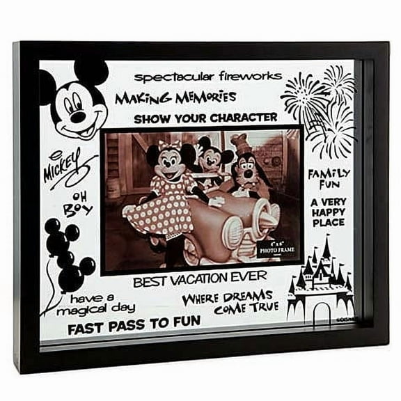 Disney Parks Best Vacation Ever Quotes Glass Frame