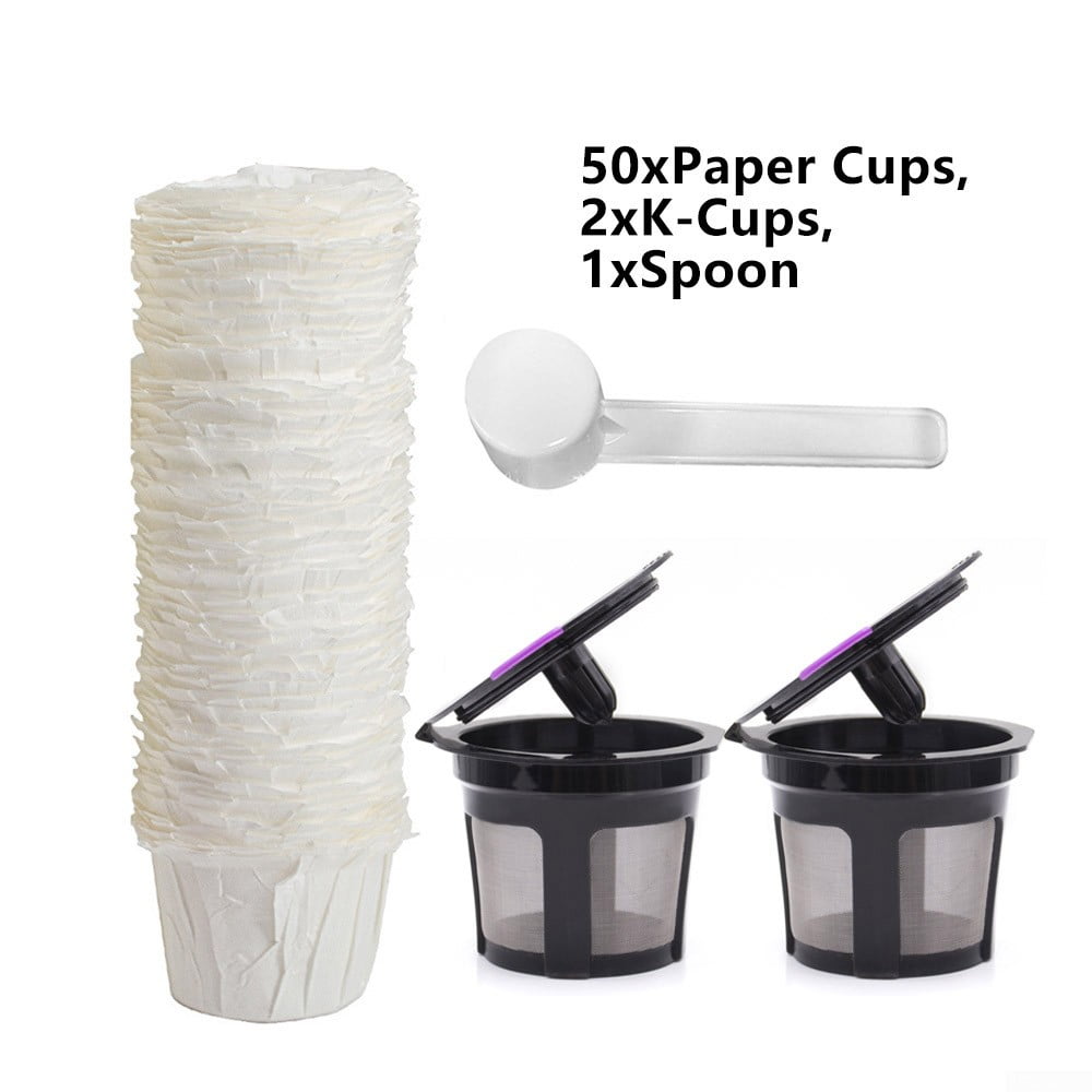 100pcs Paper Filters Cups Replacement K-Cup Filters For Keurig K-Cup Coffee Set 
