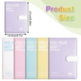 thumbnail image 3 of PU Leather Journal Notebook with Closure, Oimcto Lined Inspirational Writing Diary, Aesthetic Soft Color Cover, Thick Ink-Bleed Proof Paper for Women, Men and Business Note Taking, Purple, 3 of 9