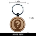 thumbnail image 2 of Anonymous Hidden Secret Person Icon Round Keychain Charm Tag - Engraved Wood, 2 of 6