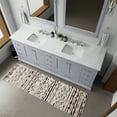 thumbnail image 2 of Lexora Home Dukes 84" Vanity Cabinet in Dark Gray, 2 of 8