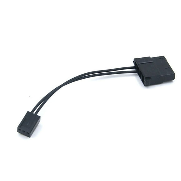 5Pcs IDE to 3 Pin Fan Power Cable Molex D Plug Power to 3 Pin Connector Computer PC Cooling Convertor Cable