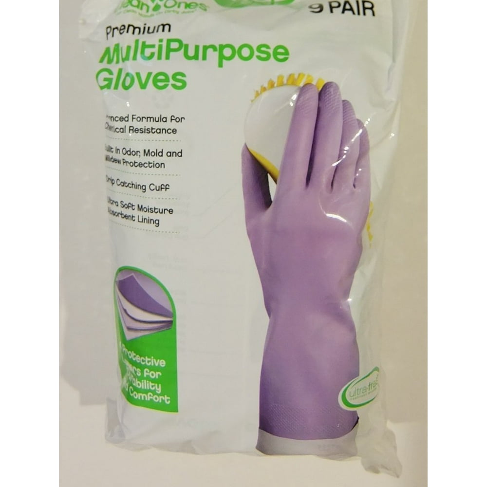 Clean Ones Premium Multi Purpose Non Slip Gloves 20 mil, Small (Pack of