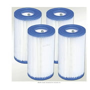 4 Pack of A/C Filters, Summer Escapes Summer Waves Above Ground Pools   Pool Filter Cartridge (4 Pack)