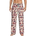 thumbnail image 2 of Kdxio Rocket Pattern Print Men's Sleep Pajama Pant Lounge Pants with Pockets, 2 of 8