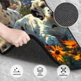 thumbnail image 3 of Fotbe Sunflower Field Spotted Dog Juego de 4 Tapetes para Auto con Estampado – Alfombrillas de Goma Reforzada, Diseño Antideslizante, Protección para Todo el Año – Vehículos, Autos, Camionetas y SUVs, 3 of 7