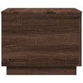 thumbnail image 5 of vidaXL Coffee Table with LED Lights Brown Oak 50x50x40 cm, 5 of 5