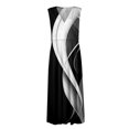 thumbnail image 4 of Robe de Plage, Robes d'Été pour Femmes, Robe Maxi Sans Manches Colorée Mode Décontractée avec Encolure en V Robes d'Été pour Femmes, 4 of 5