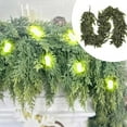 thumbnail image 5 of LED Norfolk Pine Christmas Garland, Real Touch Artificial Greenery Garland Waterproof for Indoor Outdoor, Fireplace, Stairs, Banister Wall Holiday Decoration, 5 of 6