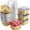 Gold, variant on 30Pcs Cake Pans with Lids 5 Oz Aluminum Foil Baking Cups Square Disposable Individual Dessert Ramekins for Party Picnics Muffins Cupcakes, Pink
